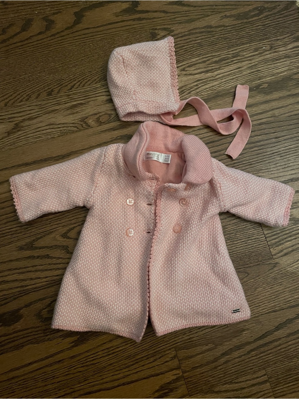 Mayoral Baby Girl Dress Coat and Bonnet (NWOT)